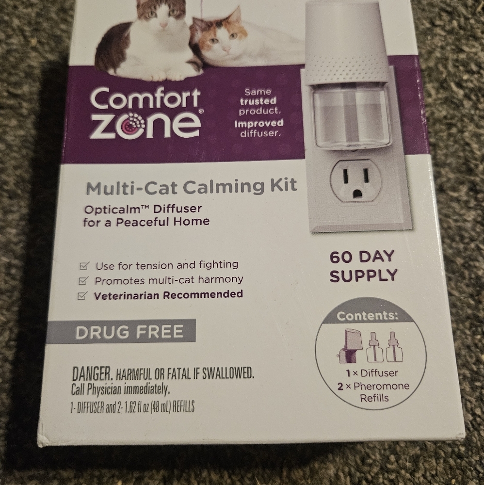 Comfort Zone Multi-Cat Calming Kit with Purple Accents